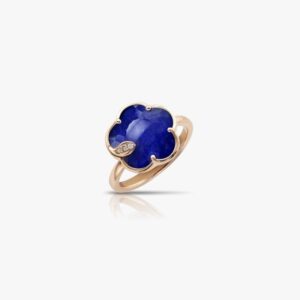 Anello Petit Joli Lapislazzuli, Cristallo di Rocca e Diamanti