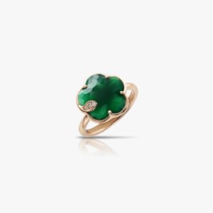 Anello Petit Joli Agata Verde e Diamanti