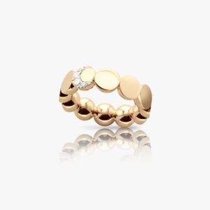 Anello Luce Oro Rosa e Diamanti