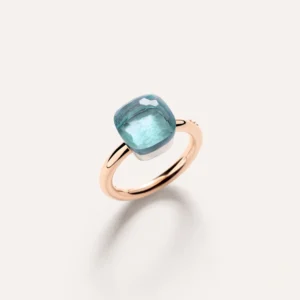 Anello Nudo Classic Topazio Azzurro