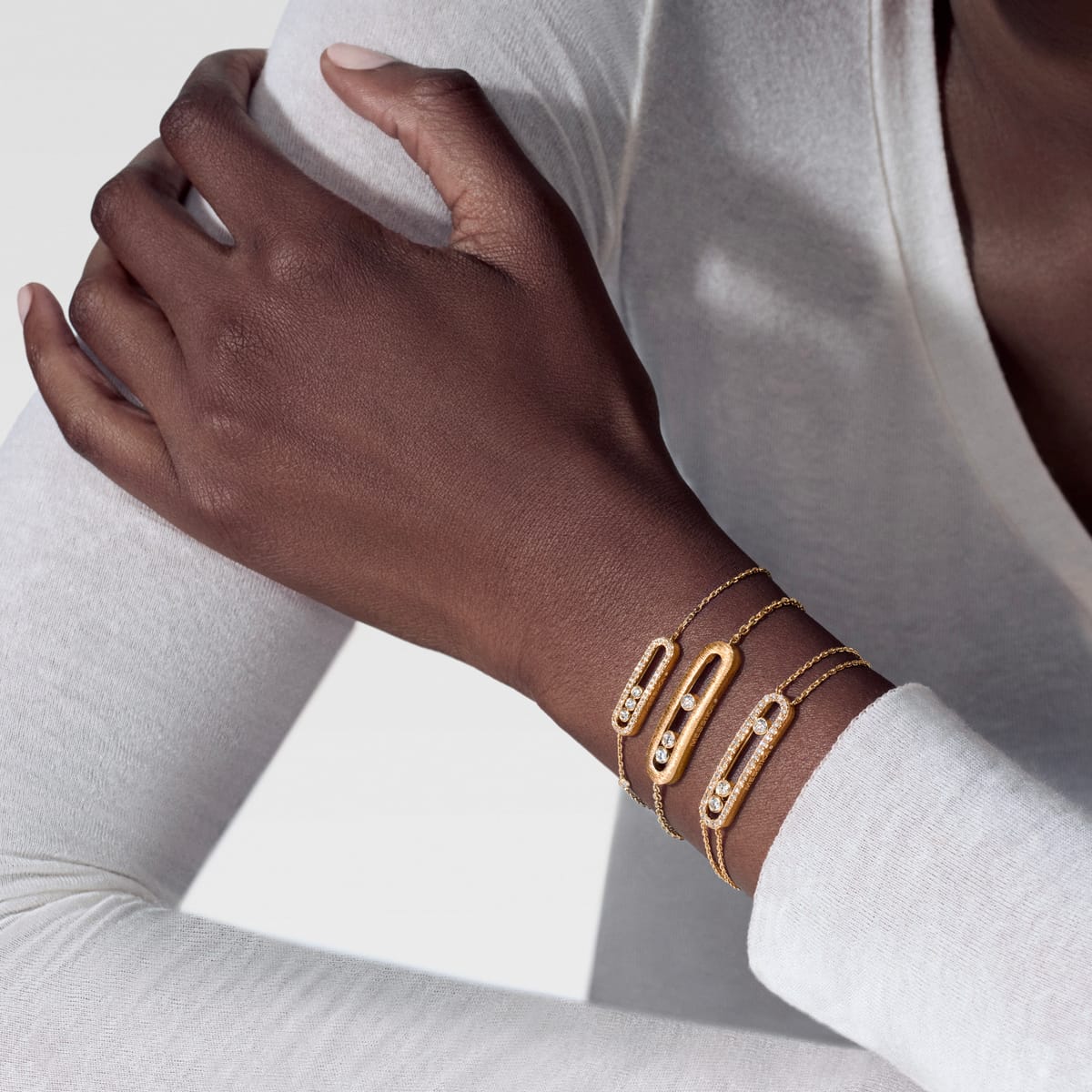 Bracciale Move Classique Ciselé Oro Giallo - immagine 5