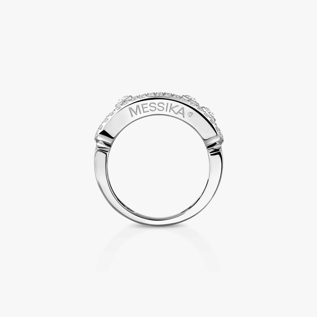 Anello Move Classique Oro Bianco con Pavè - immagine 4
