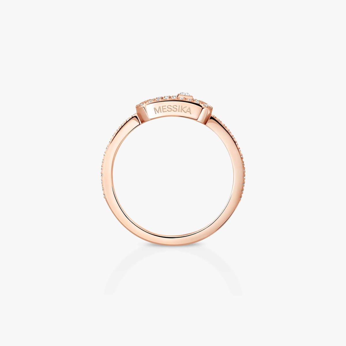 Anello Move Uno Oro Rosa con Pavè - immagine 4