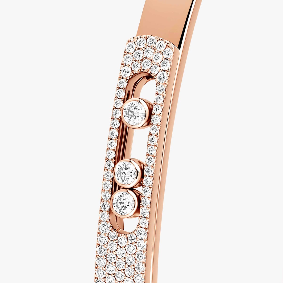 Bangle Move Noa MP Oro Rosa con Pavè - immagine 3
