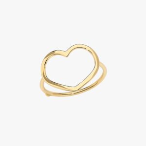 Anello Cuore Grande a filo