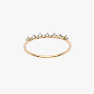Anello White Long Solitaire Yellow