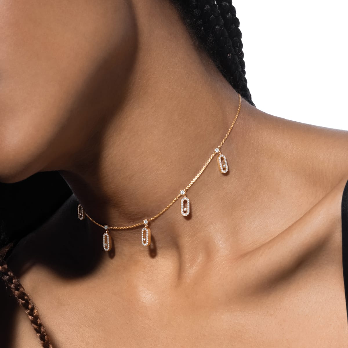 Chocker Move Uno con Charm e Pavè - immagine 4
