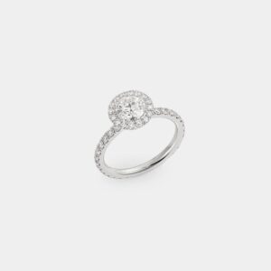 Anello Solitario con diamante taglio Rotondo