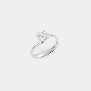 Anello Solitario Valentino con diamante taglio Rotondo