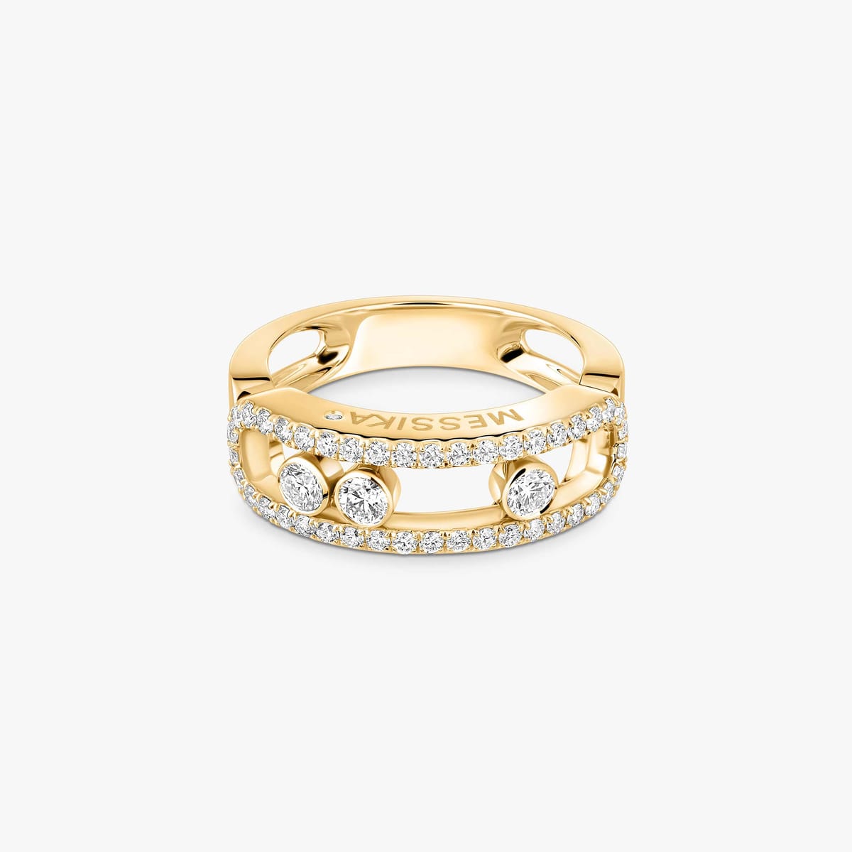 Anello Move Classique Oro Giallo con Pavè - immagine 2