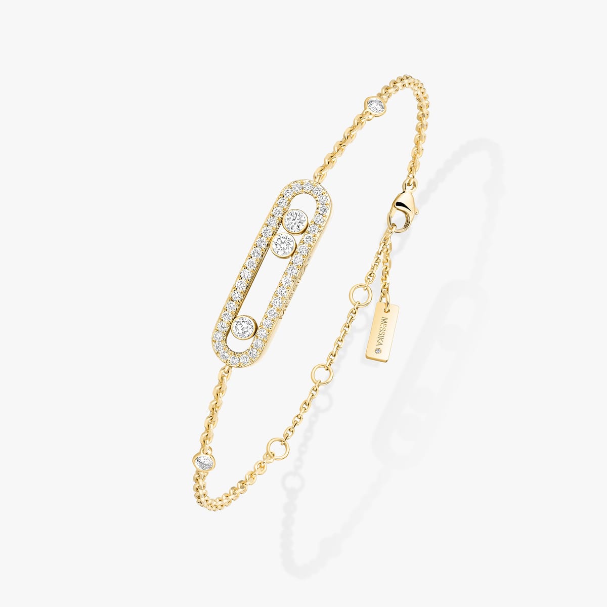 Bracciale Baby Move Oro Giallo con Pavè - immagine 2