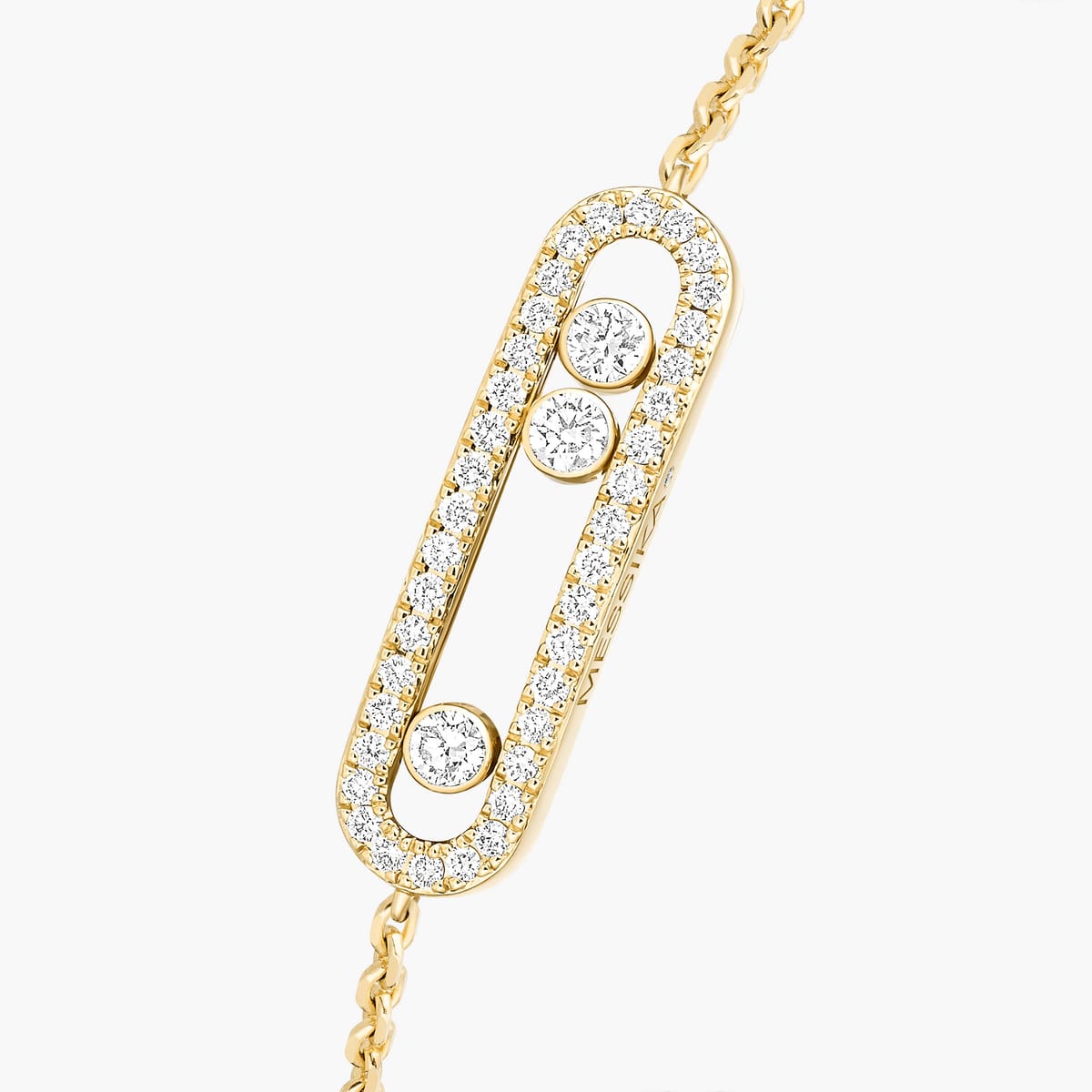Bracciale Baby Move Oro Giallo con Pavè - immagine 3