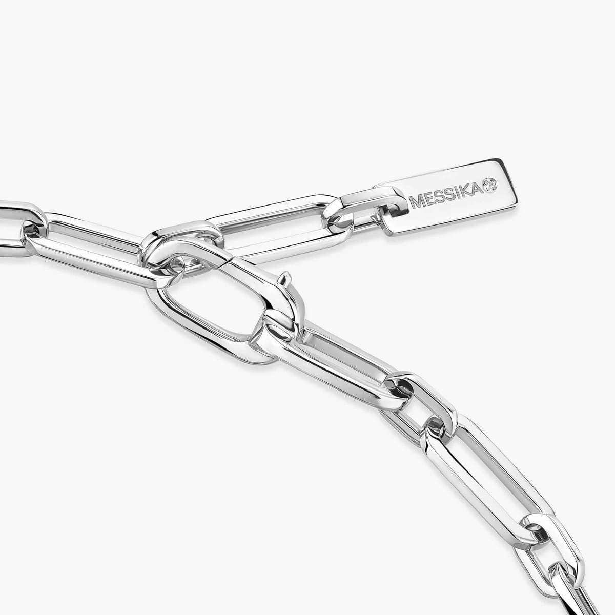 Bracciale Move Link Oro Bianco e Diamanti - immagine 4