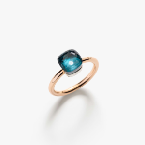 Anello Nudo Petit Topazio Blu London