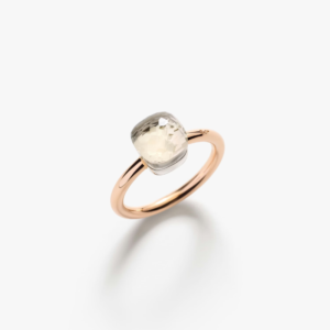 Anello Nudo Petit Topazio Bianco