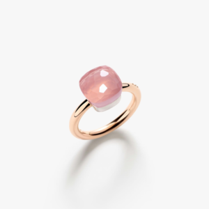 Anello Nudo Classic Quarzo Rosa